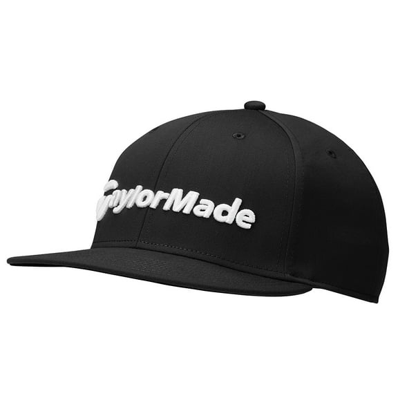 TaylorMade Mens EG Flatbill Snapback Hat 2024 - Black