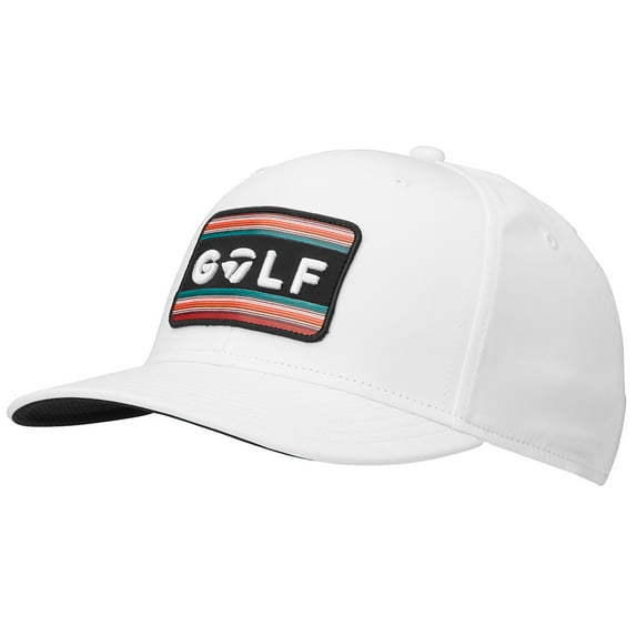 TaylorMade Mens Sunset Snapback Golf Hat 2024 - White