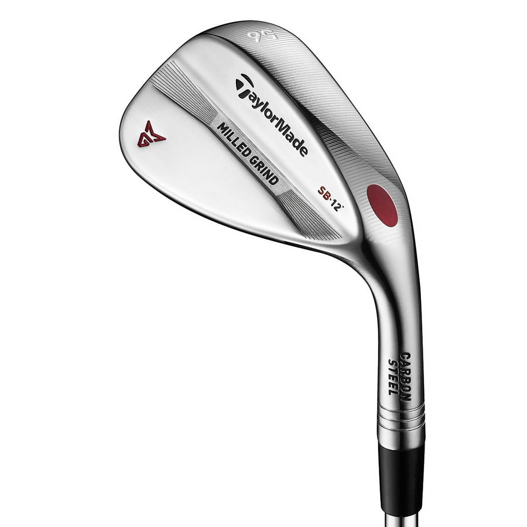 TaylorMade Milled Grind Golf Wedge (Right Hand, Chrome Finish, High Bounce, 56° Loft, 13° Bounce)