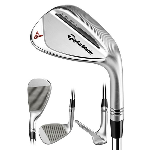 TaylorMade Milled Grind2 Wedge (Right Hand, Chrome Finish, Standard Bounce, 58° Loft, 11° Bounce)