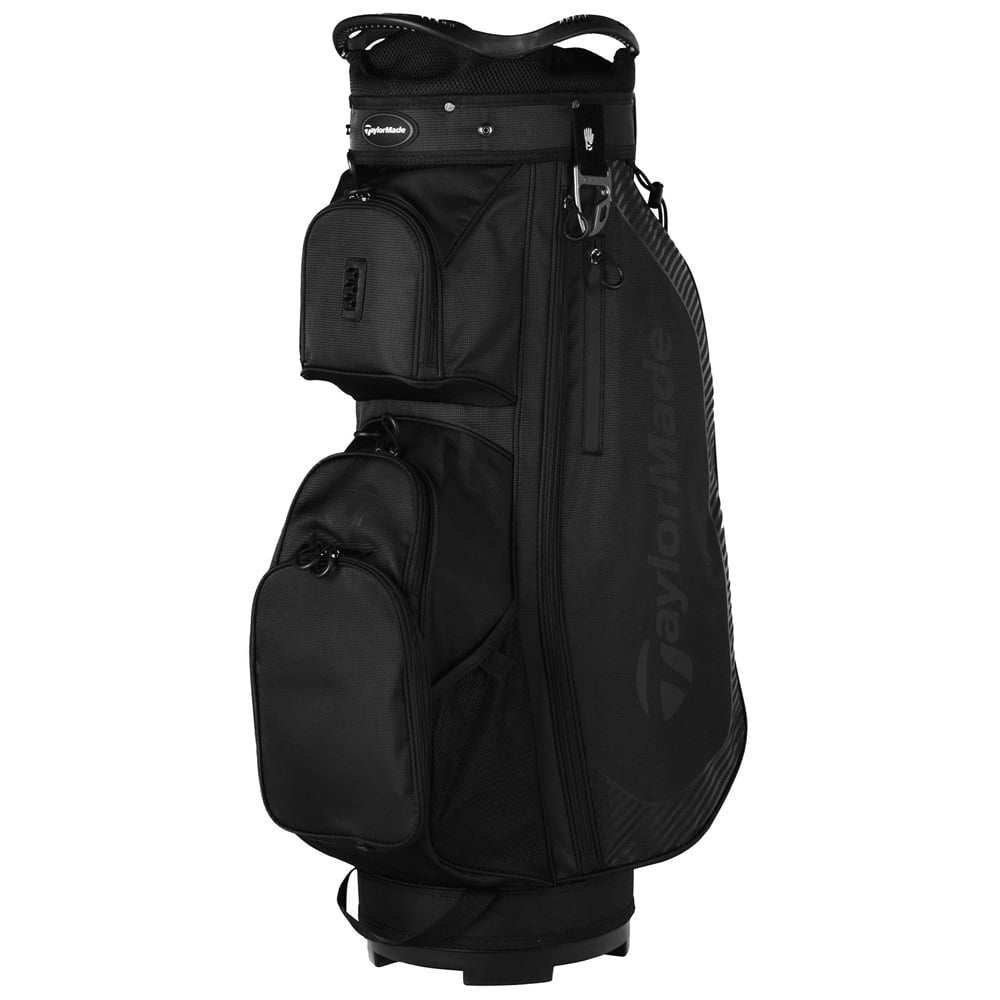 TaylorMade Golf Pro Cart Bag in Black with Accessories and TaylorMade Golf Pro Cart Bag in Black with Accessories and