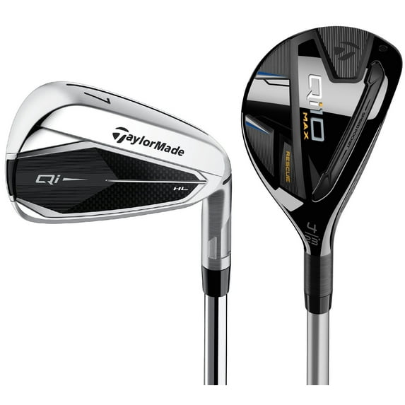 TaylorMade Men's Golf Qi35 HL Max Combo Hybrid Irons(45H,6-PW,AW), Graph Regular - Right-Handed