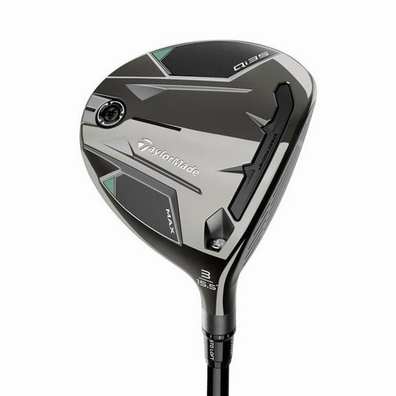 TaylorMade 107210 Qi35 Max Fairway Wood - Left Hand - 3-Wood - Stiff Flex - Matte Gray