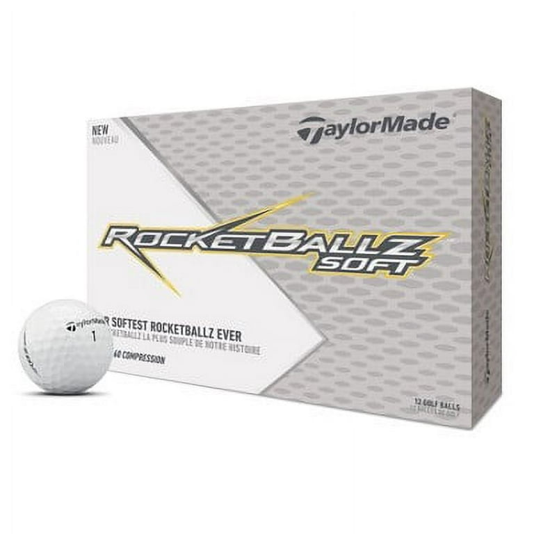 TaylorMade RocketBallz Soft Golf Balls 12 Pack for Distance and