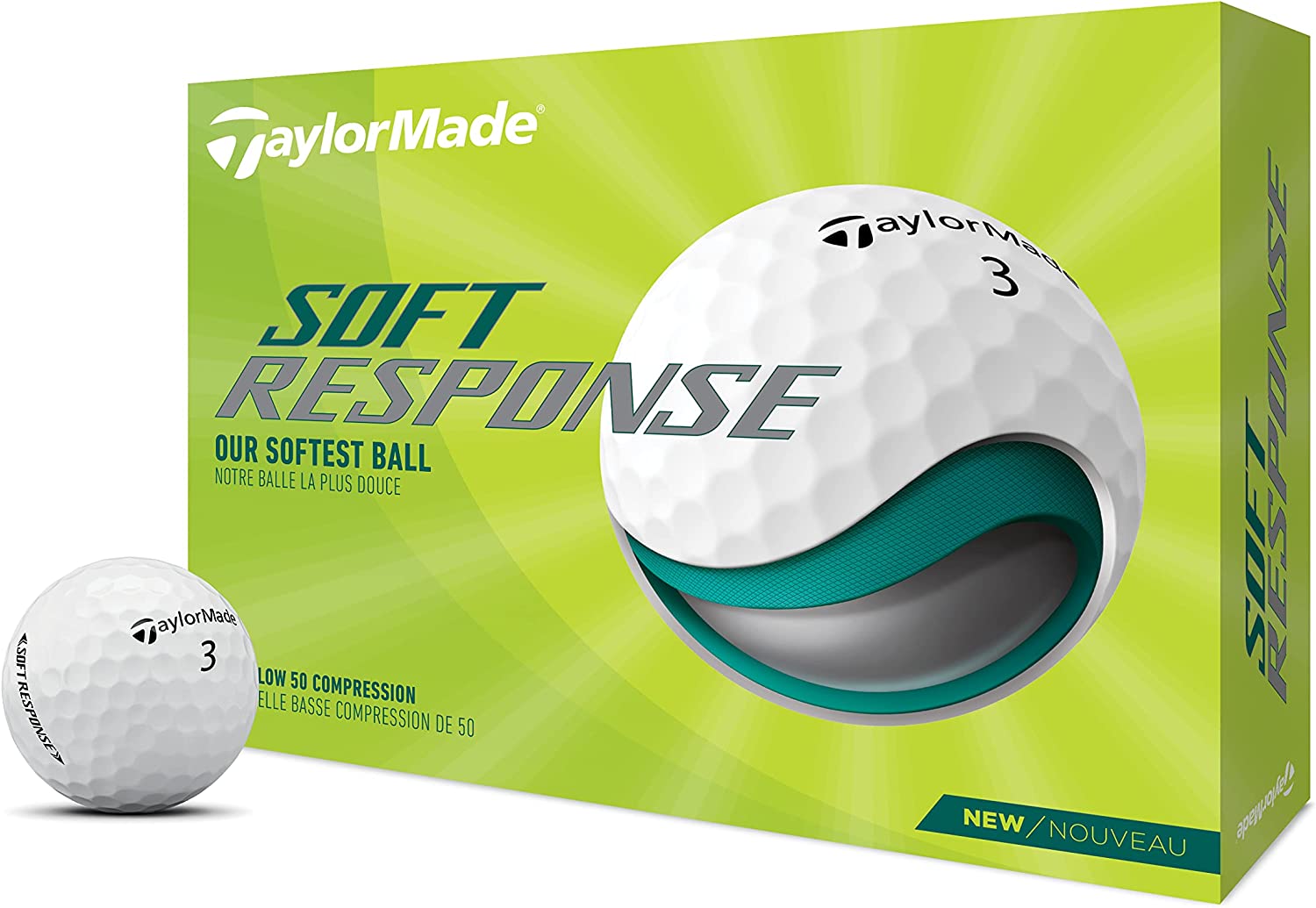 TaylorMade Soft Response Golf Balls White - image 1 of 5