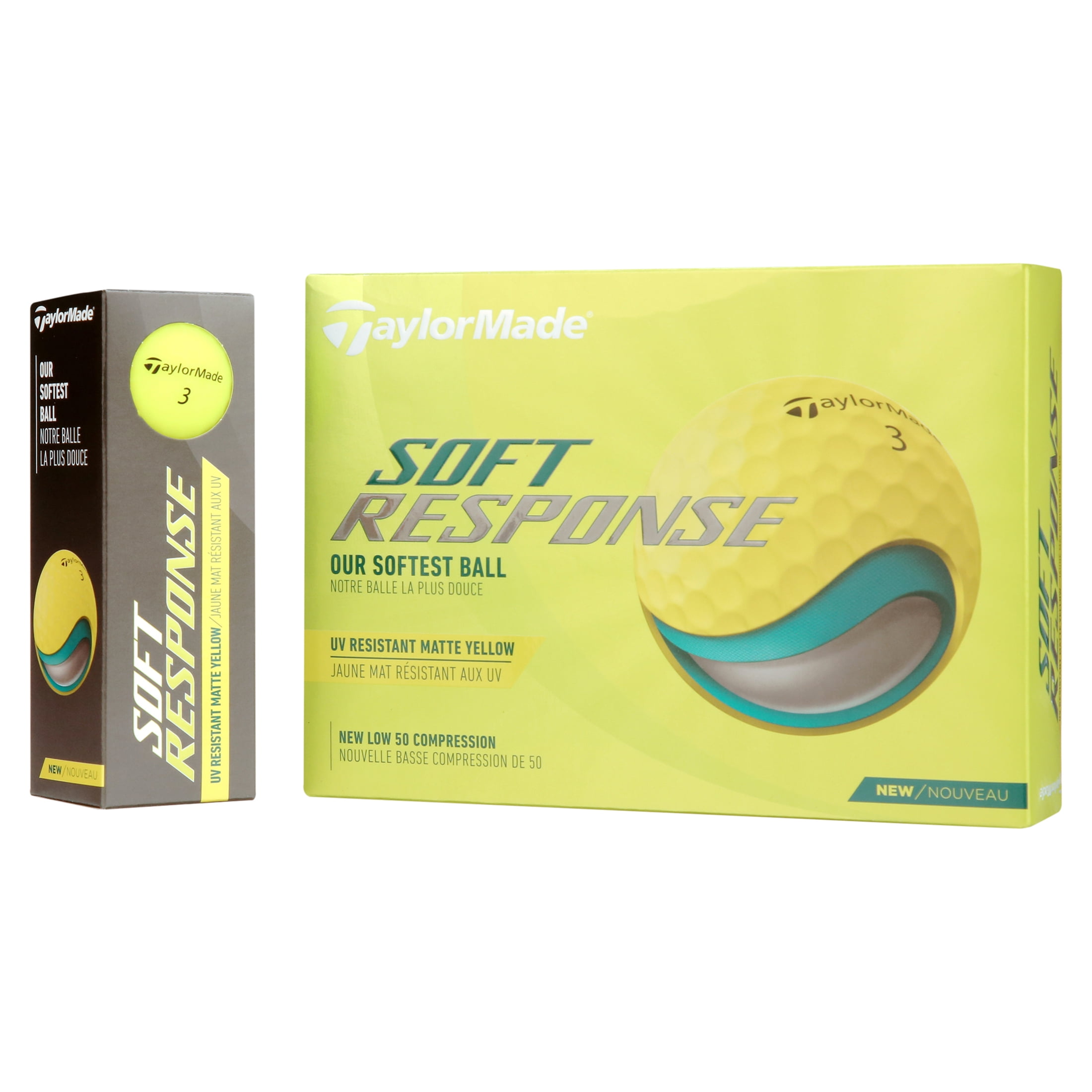 TaylorMade Soft Response Golf Balls Yellow - Walmart.com