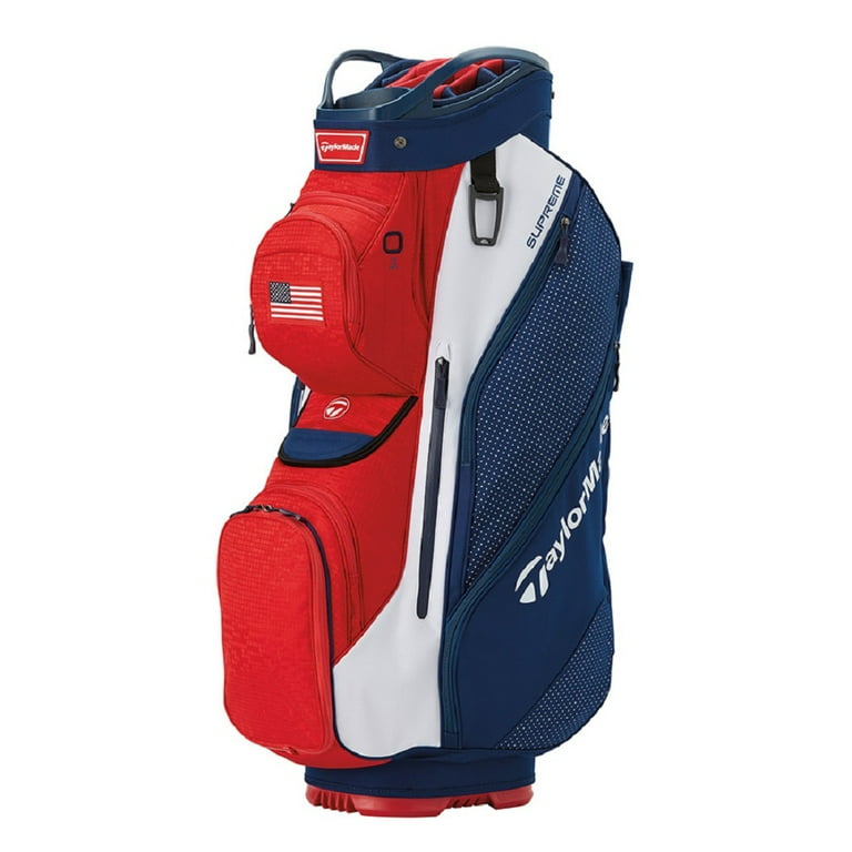 TaylorMade Supreme Cart Golf Bag - V9709501 - Red/White/Blue - New 2022 