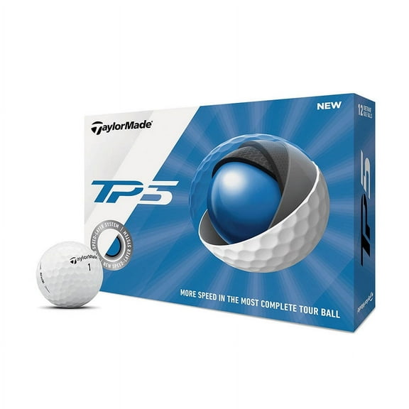 TaylorMade TP5 5-Layer Golf Balls, 3 oz (12 Pack)