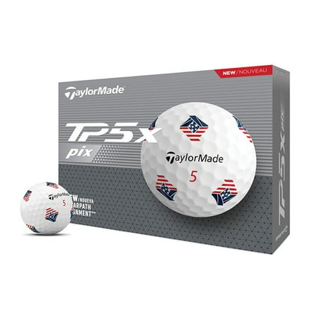 TaylorMade TP5X Pix USA Golf Balls