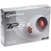TaylorMade TP5X Urethane Golf Balls, 12 Pack, White