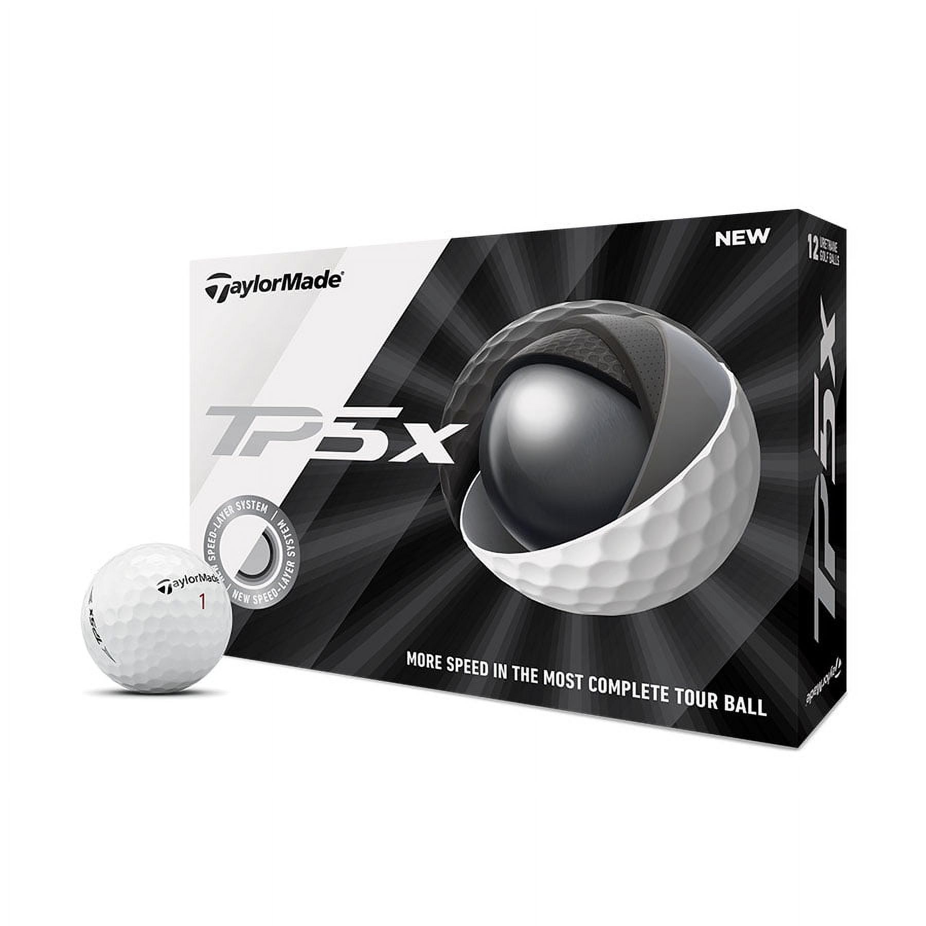 TaylorMade TP5x Golf Balls, 12 Pack - image 1 of 7