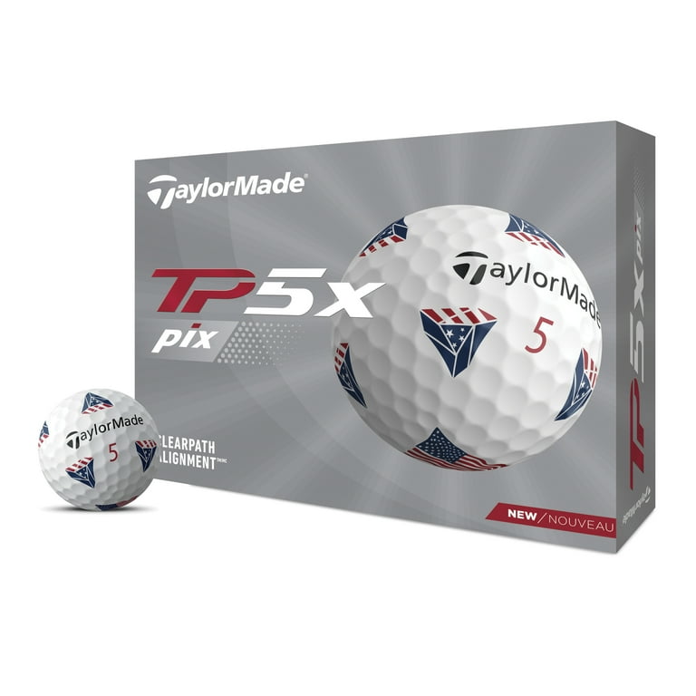 TaylorMade TP5x Pix Golf Balls, 1.5 lb, 12 Pieces - Walmart.com