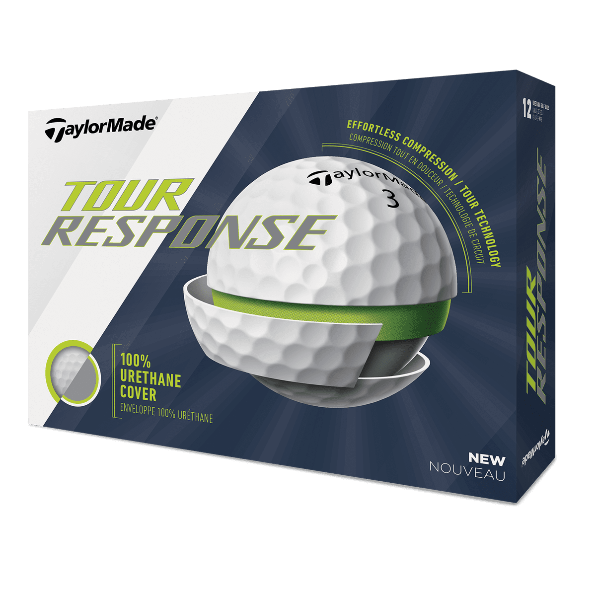 TaylorMade Tour Response Golf Ball, 12 Pack