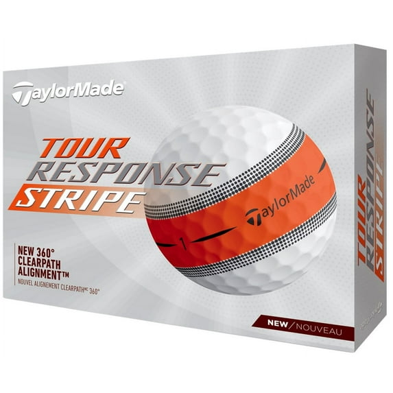 TaylorMade Tour Response Stripe 1 Dozen Golf Balls New