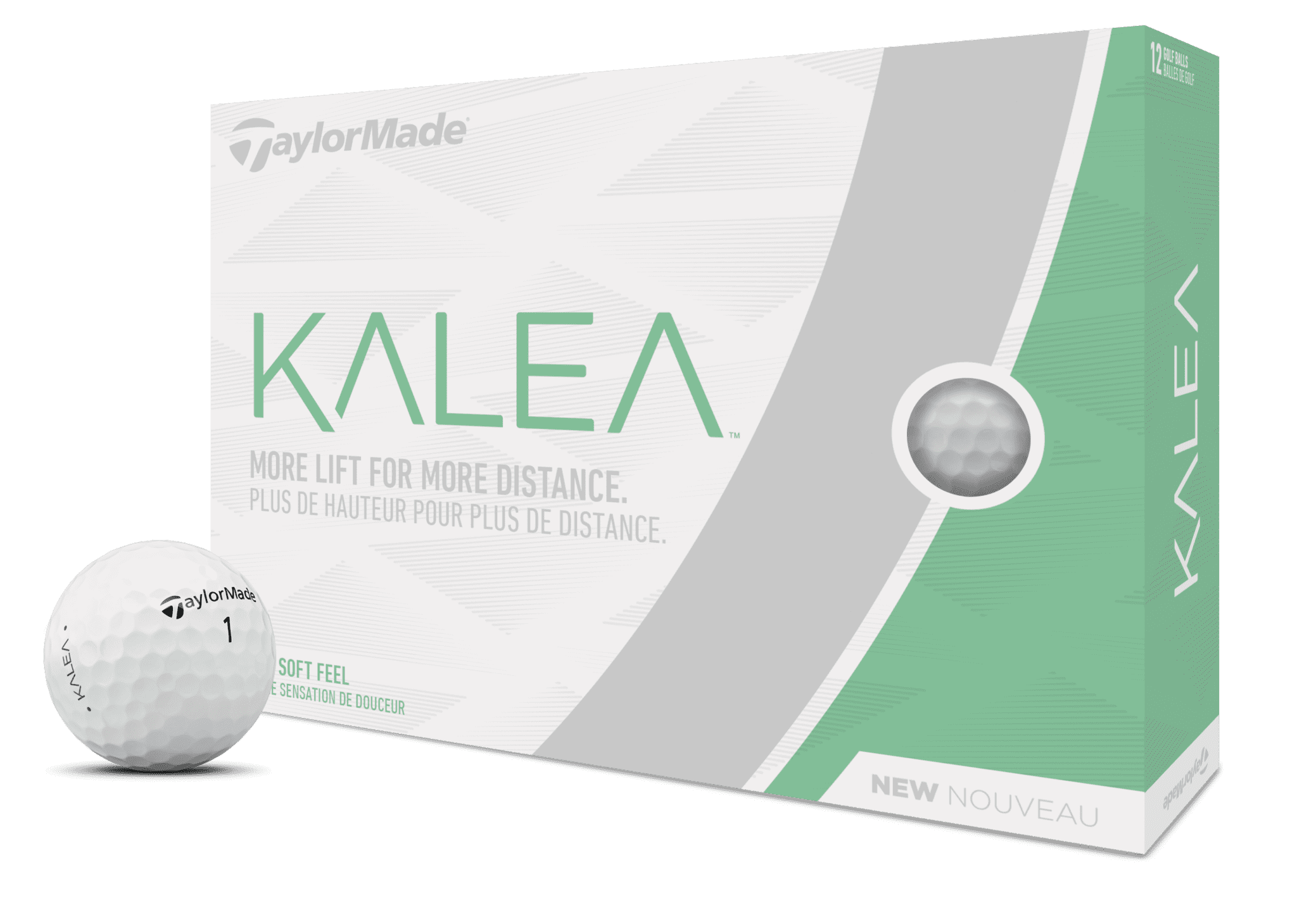 TaylorMade Women's 2019 Kalea Golf Balls, White, 12 Pack
