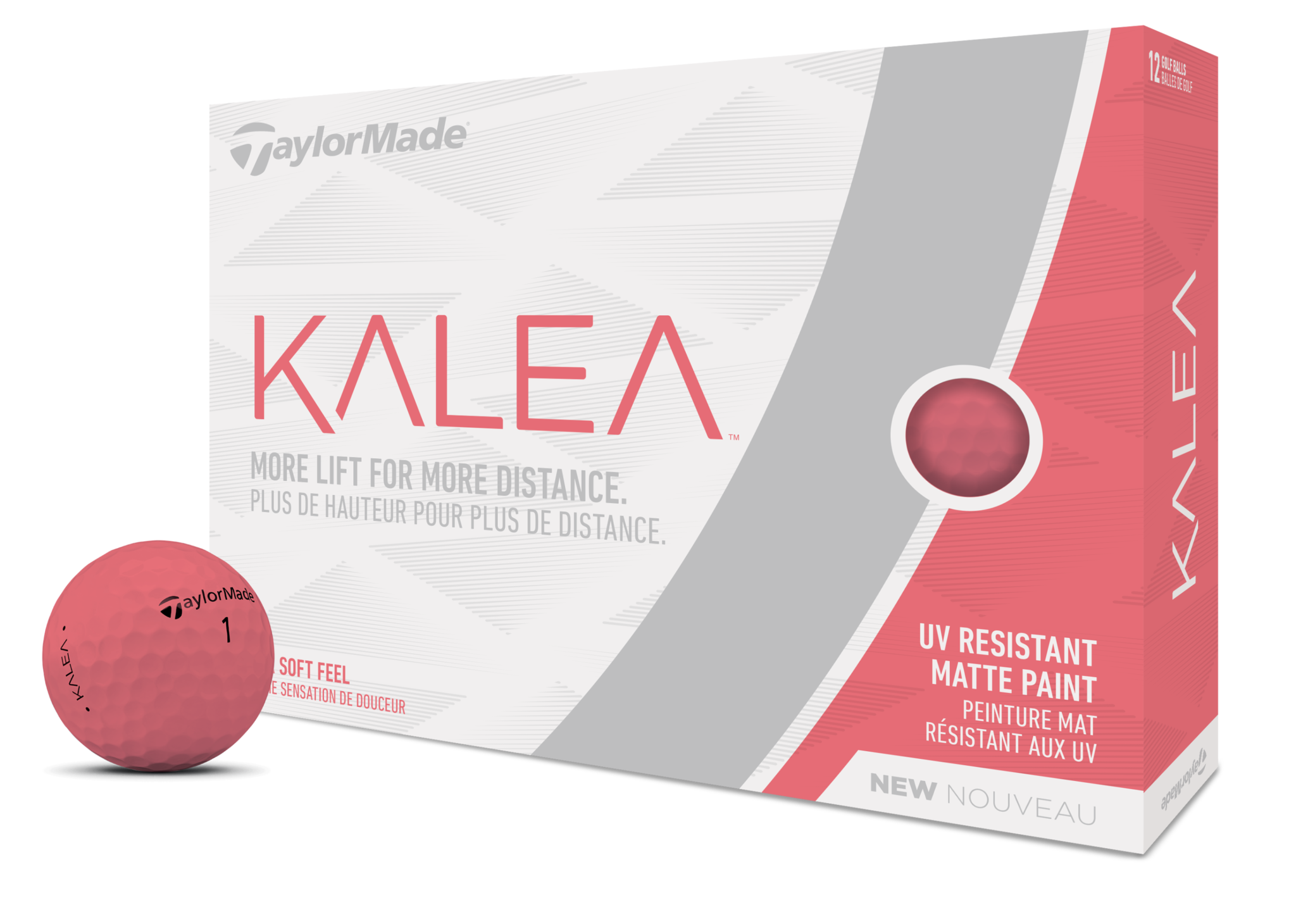 TaylorMade Women's 2019 Kalea Matte Peach Golf Balls, 12 Pack - image 1 of 9