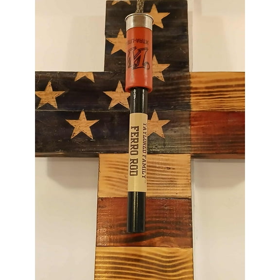 Taylored Family Ferro Rod and Tinder Kit MTS System Survival Fire Starter 1/2" x 5" Rod