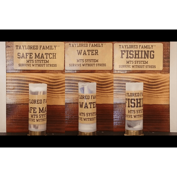 Taylored Family Fire Tin MTS System Compact Multi-Use Fire Starting Kit, Backpacking Light Weight Supplies