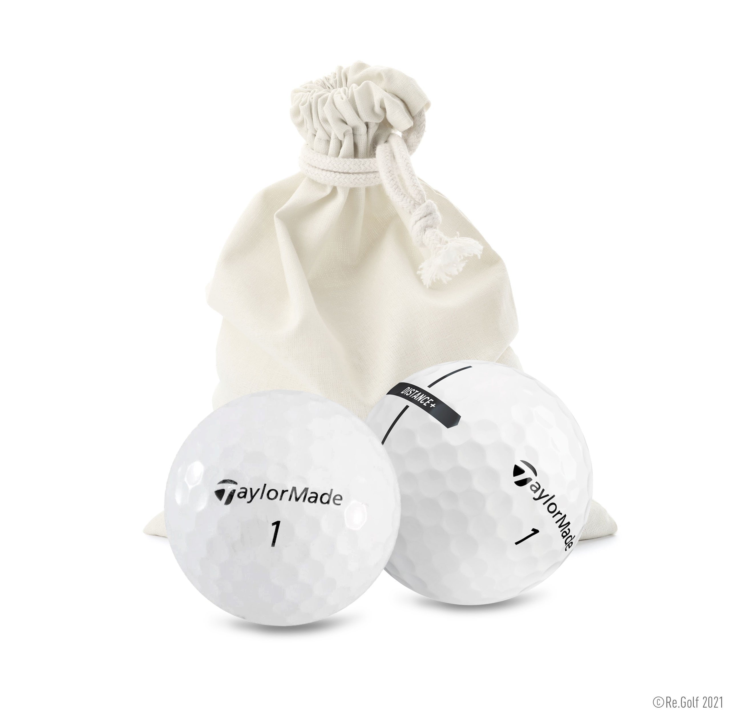 Taylormade Distance + | Quantity 24 in Eco-Friendly Bag (Professionally Recycled)