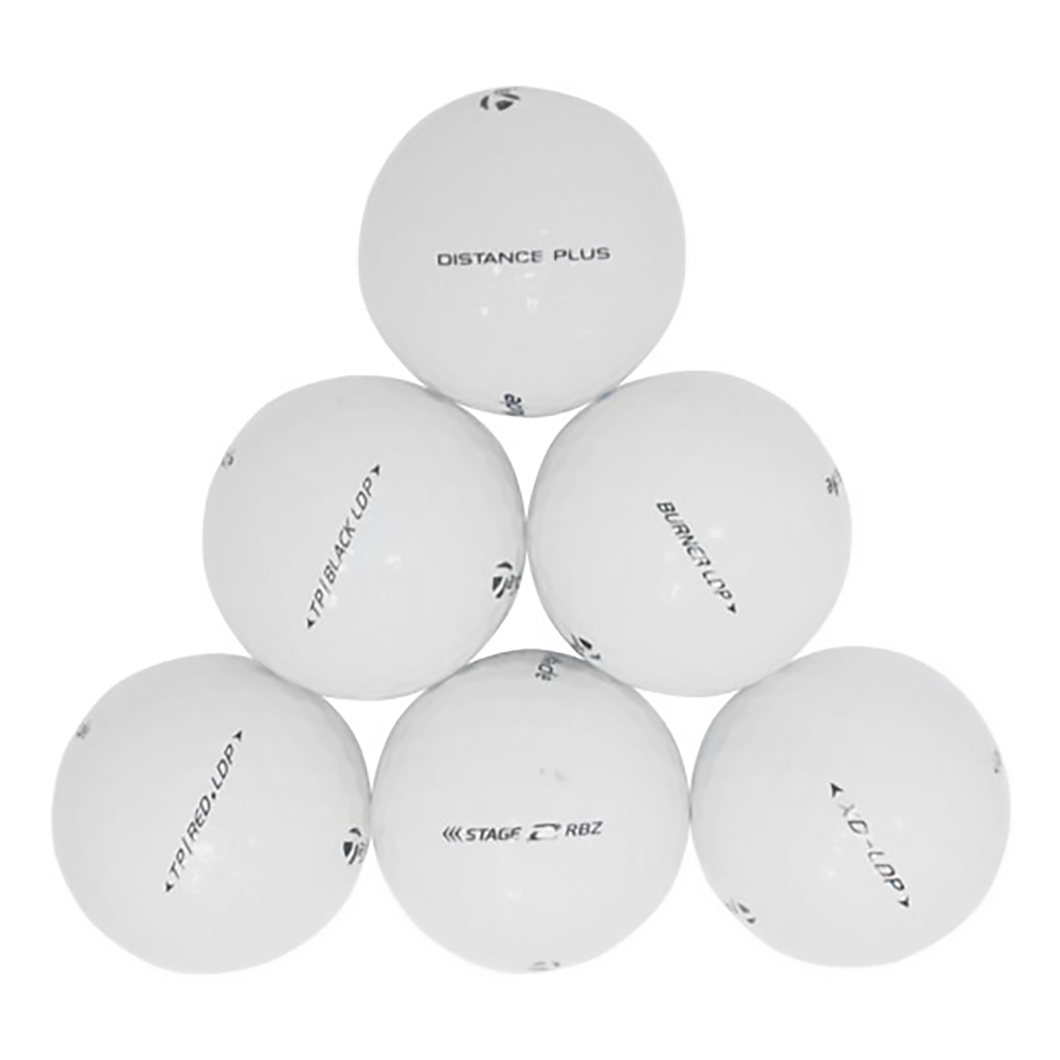 Taylormade Mix, AAAA Golf Balls, Near Mint, 4a, AAAA Quality, 50 Pack, White