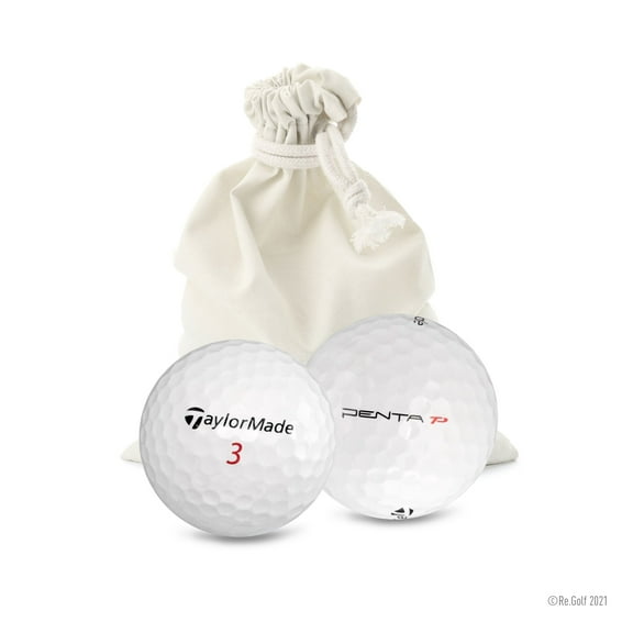 Taylormade Penta TP - Quantity 12 in Eco-Friendly Bag (Professionally Recycled)