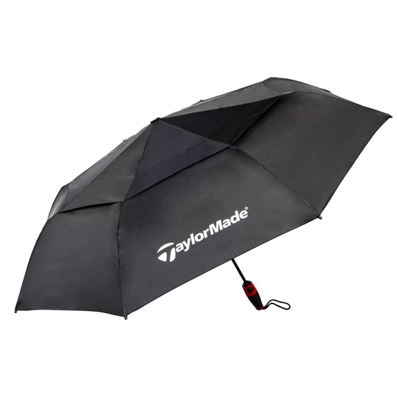 Taylormade Vortexvent Compact Golf Umbrella, 47-inch, Black