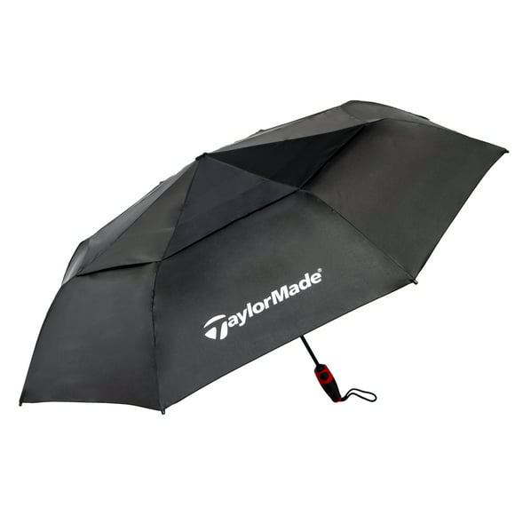 Taylormade Vortexvent Compact Golf Umbrella, 47 Inch, Black