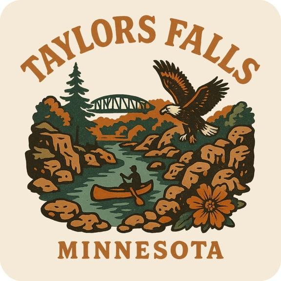 Taylors Falls Minnesota Keepsakes Souvenir Vinyl Sticker – Destination Travel Keepsake Collectible (3-Inches Wide)