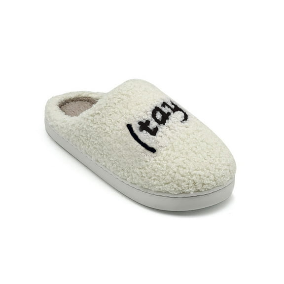 Taylors Slippers for Women Men,Cute House Slippers,Warm Plush Winter Slip on Comfy Bedroom Shoes,Indoor Comfy Fuzzy Fluffy Flat Slides