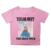 TAIAOJING KTMKH T-shirts Toddler Girls Boys Summer Short Sleeve Prints T Shirt Tops For Children Clothes Soft Music Lovers 3-4 Years