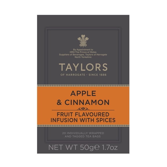 Taylors of Harrogate Apple & Cinnamon Herbal Tea - 20 Tea Bags (Pack of 1)