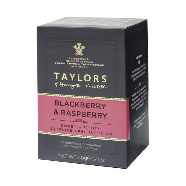 Taylors of Harrogate Blackberry & Raspberry Tea, 20 Tea Bags - Walmart.com
