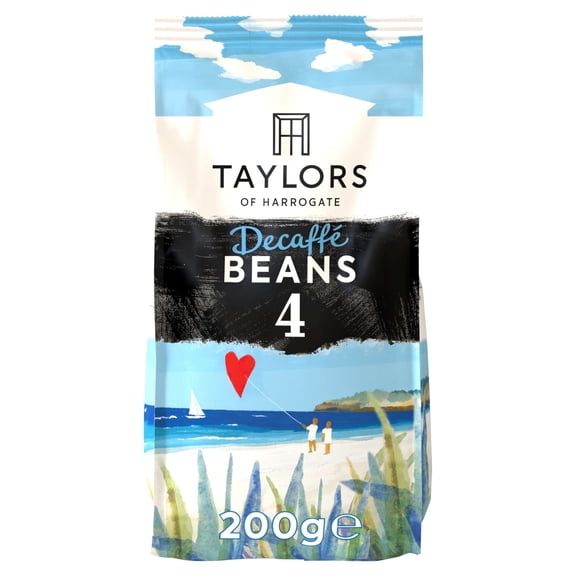 Taylors of Harrogate Decaffe Coffee Beans 200g Imported from Britain