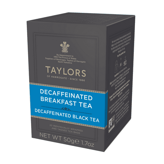 Taylors of Harrogate Decaffeinated Breakfast, Teabags, 20 Count