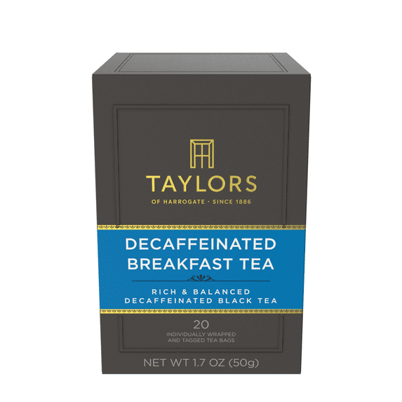 Taylors of Harrogate Decaffeinated Breakfast, Teabags, 20 Count (Pack of 1)