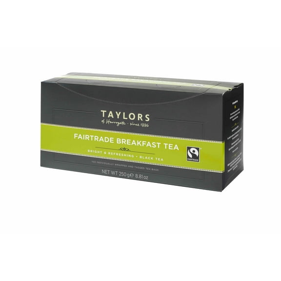 Taylors of Harrogate Fairtrade Breakfast Tea, 100 Count (Pack of 1)