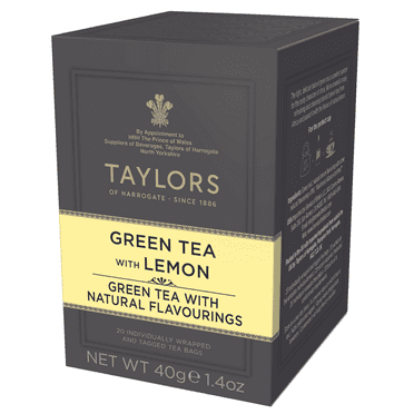 Taylors of Harrogate Green Tea with Lemon, Tea Bags, 20 Ct