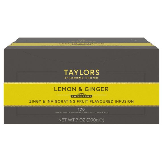 Taylors of Harrogate Lemon & Ginger Tea, 100 Tea Bags
