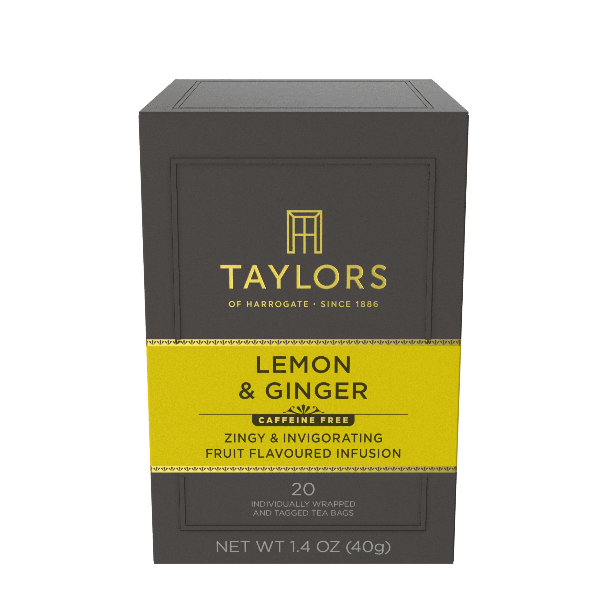 Taylors of Harrogate Lemon & Ginger, Herbal Tea, Individually