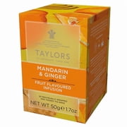 Taylors of Harrogate Mandarin & Ginger, Herbal Tea, Individually Wrapped Bags, 20 Count (Pack of 1), Zingy, Fragrant and Spiced, Caffeine-Free, Enjoy Hot or Iced, 20 Teabags