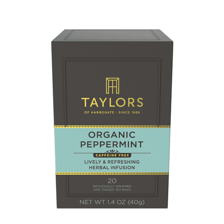 Taylors of Harrogate Organic Peppermint Herbal Tea, 20 Teabags