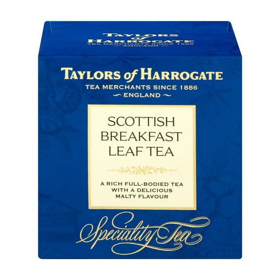 Taylors of Harrogate Scottish Breakfast, Black Tea, Loose Leaf, 4.41 Ounce Carton (Pack of 1), Strong, Malty & Full, Caffeinated, Premium Whole Leaf Tea