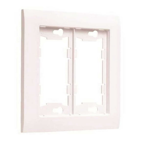 TAYMAC A2000W ALLURE 2-Gang Non-Metallic Wallplate Frame, White - pack of 3