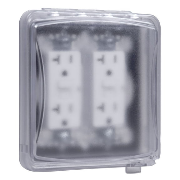 Taymac 2 -Gang Vertical Weatherproof Cover, ,Polycarbonate MM1410C