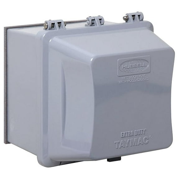 Taymac 2 -Gang Vertical Weatherproof Cover, ,Polycarbonate MM7420G