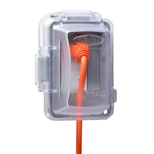 taymac mm420c single gang non-metallic weatherproof in-use cover, clear