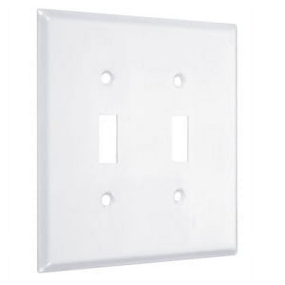 Taymac Wjw-Tt 2 Gang Switch Plate - White
