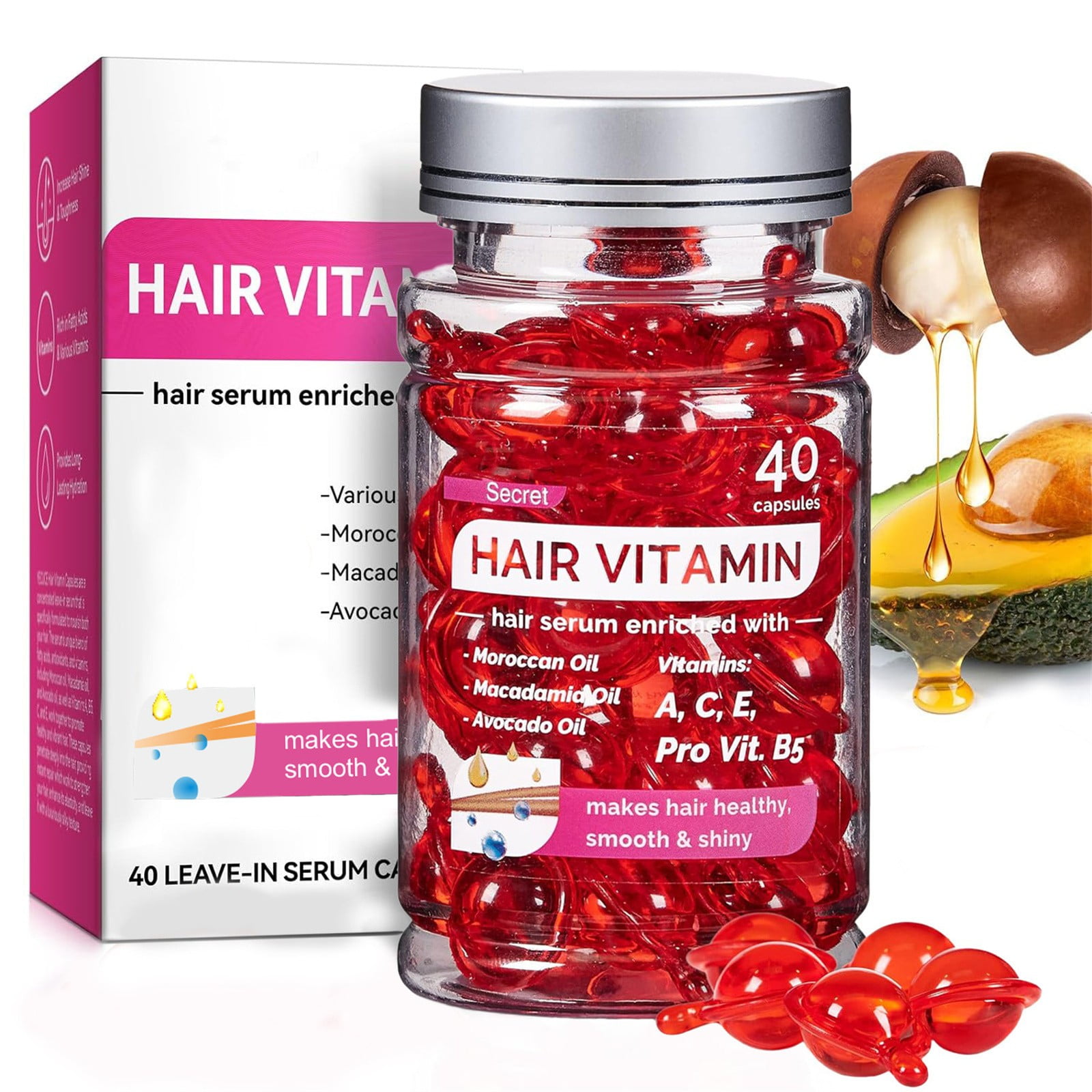 Taymeis 2024 New Hair Vitamin Serum Capsule, 40 Capsules Hair Vitamin