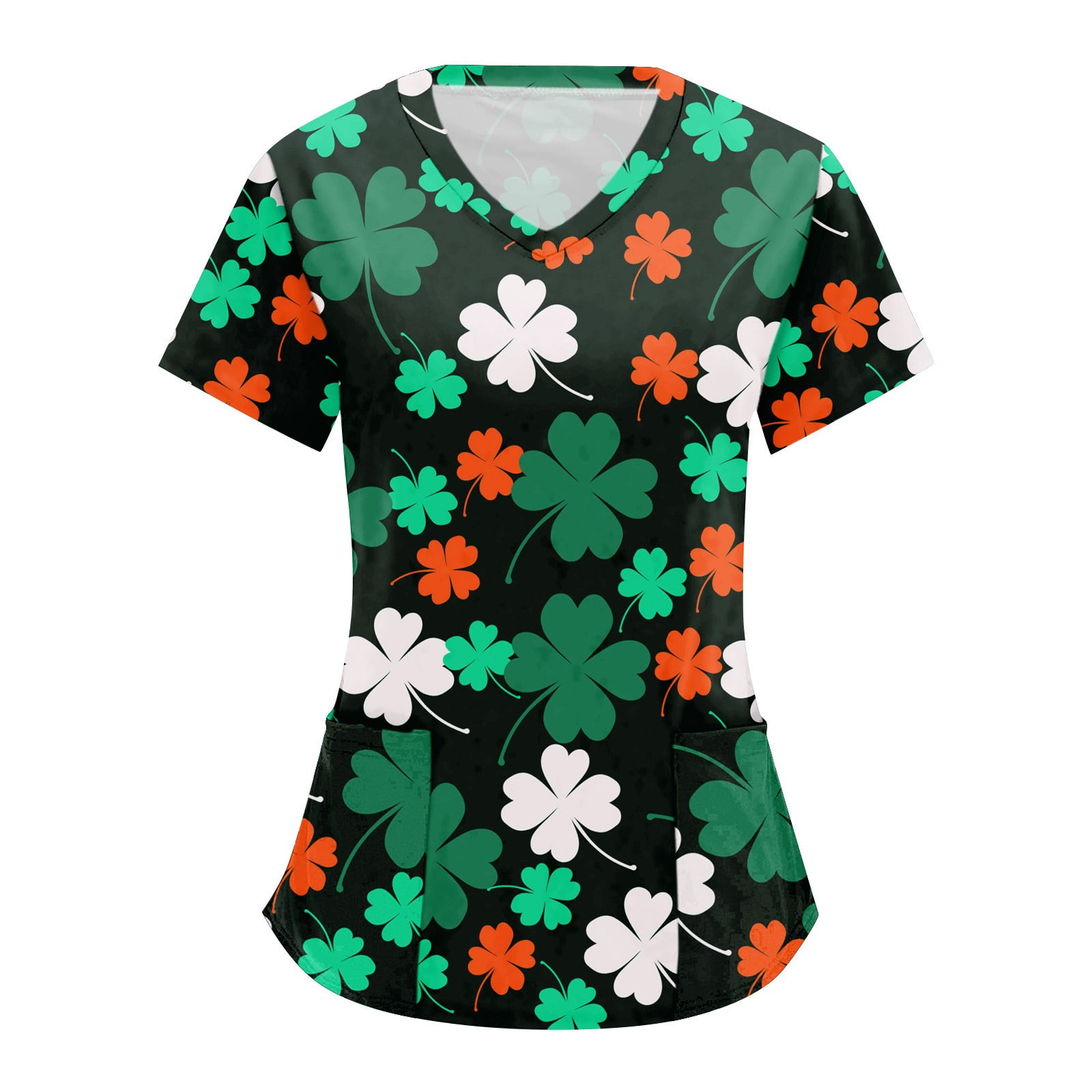 st patricks day scrubs tops