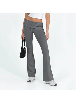 DEAR SPARKLE Fold Over Yoga Pants for Women Cotton Leggings Foldover High  Waist Leggings Plus Size (C6 F)